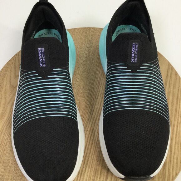 Skechers Performance Go Walk Max Walker Sally Max Cushion Sneaker Black Size 9 - Picture 6 of 10